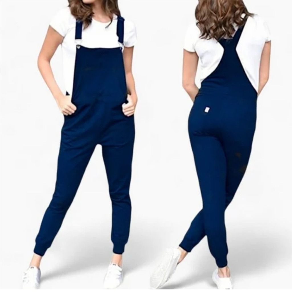 Swoveralls.Unisex Overalls. Large. Navy Blue. Comfy, Soft & Adjustable.